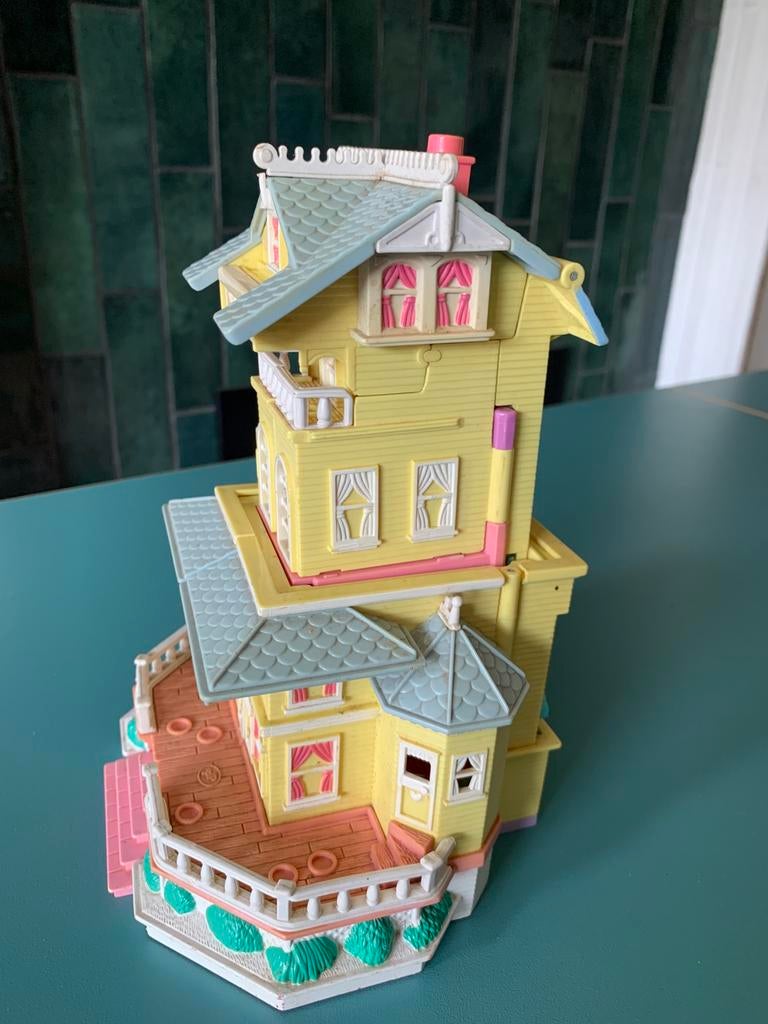Vintage Polly Pocket clubhouse van 1995, Ophalen of Verzenden, Gebruikt