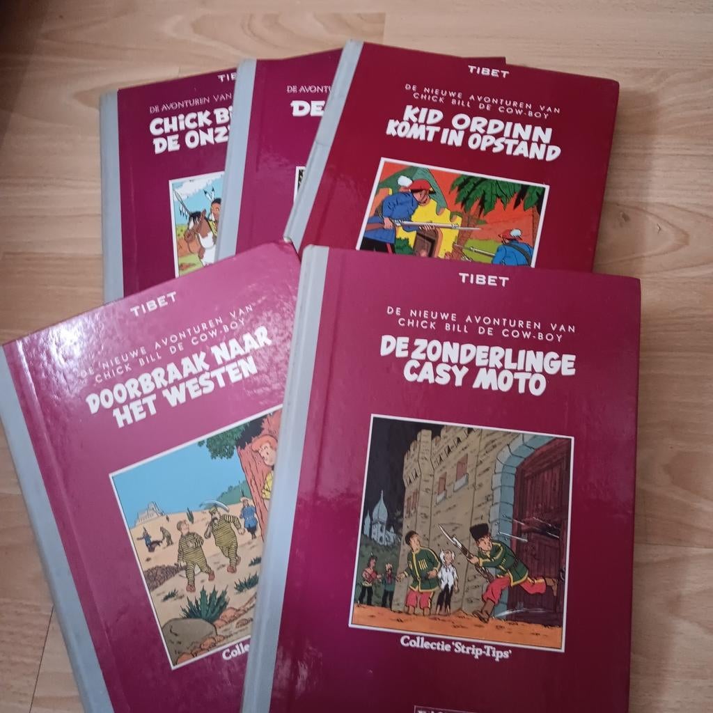 Chick Bill collectie "Strip-Tips" 1-5, Boeken, Ophalen of Verzenden