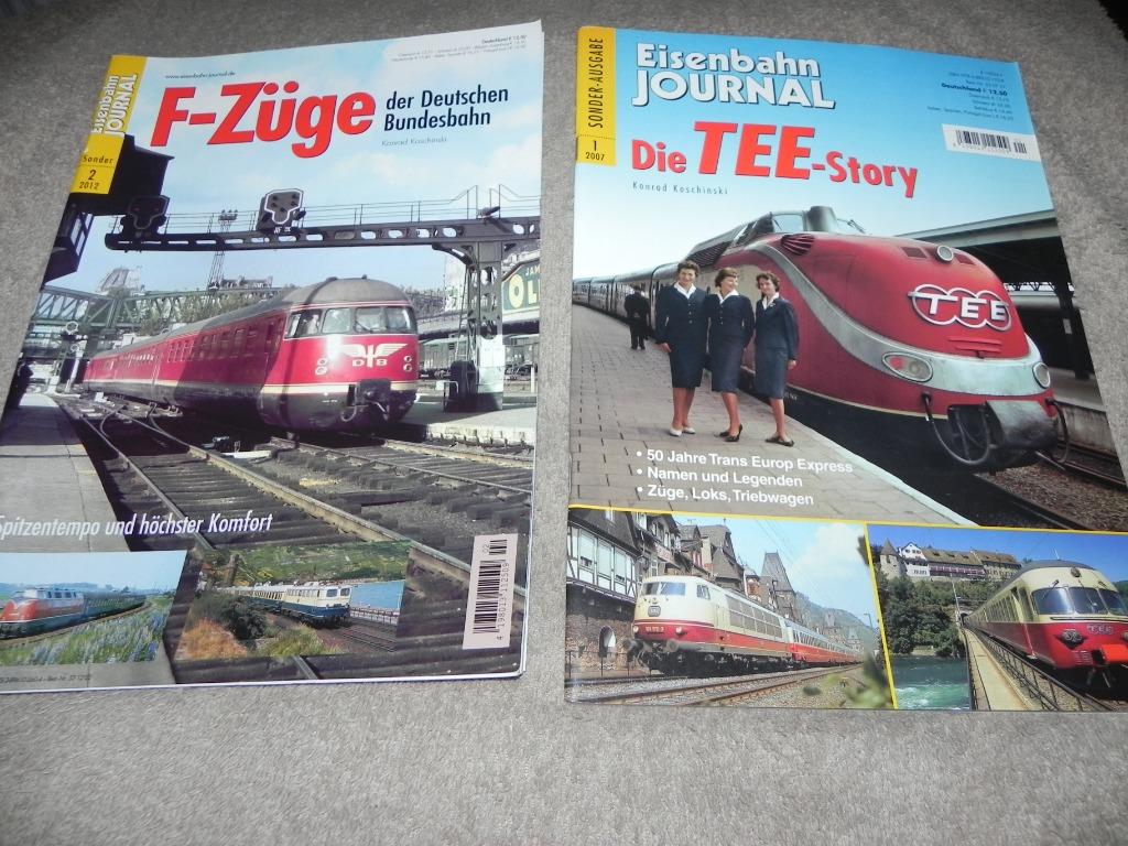 2 Revues Eisenbahn Journal Edition Spéciale DB F-Züge TEE, Hobby & Loisirs créatifs, Enlèvement ou Envoi, Comme neuf, Livre, Revue ou Catalogue