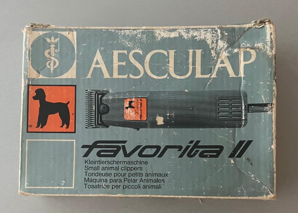 Aesculap Favorita II + 5 SCHEERKOPPEN, Ophalen, Gebruikt