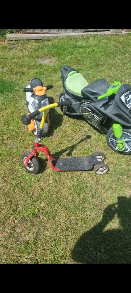 2x moto 's en 1x step, Ophalen