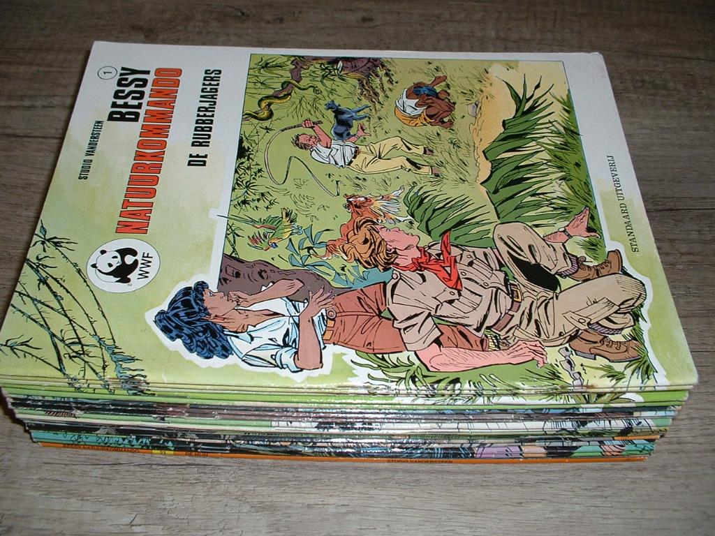 strips bessy natuurkommando, Meerdere stripboeken, Ophalen of Verzenden, Gelezen, Jeff Broeckx