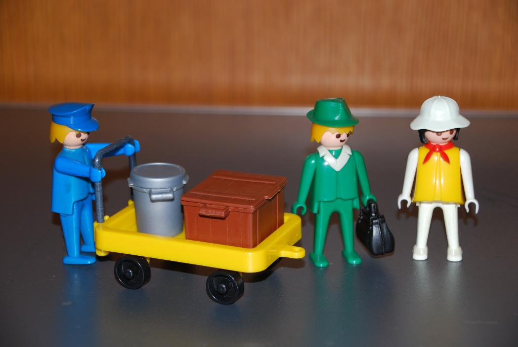 Playmobil Vintage bagage- en passagiersdragerset, Kinderen en Baby's, Speelgoed | Playmobil, Ophalen, Gebruikt, Complete set