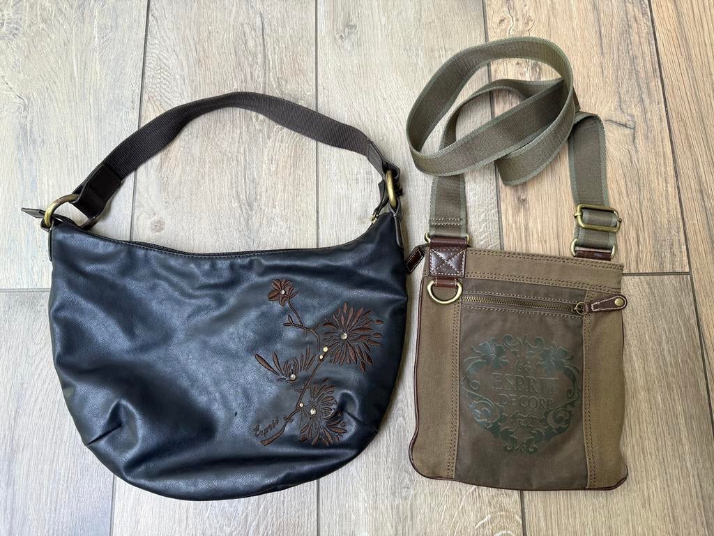 2 handtassen Esprit, Handtassen en Accessoires, Ophalen, Zo goed als nieuw
