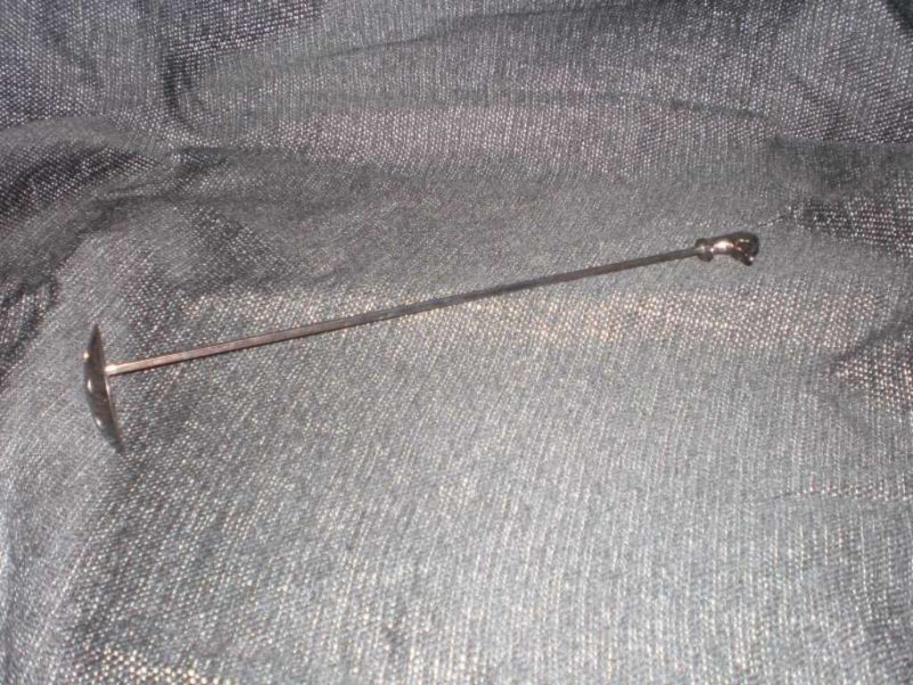 Kleine schuimspaan met eendekop, Antiek en Kunst, Ophalen of Verzenden