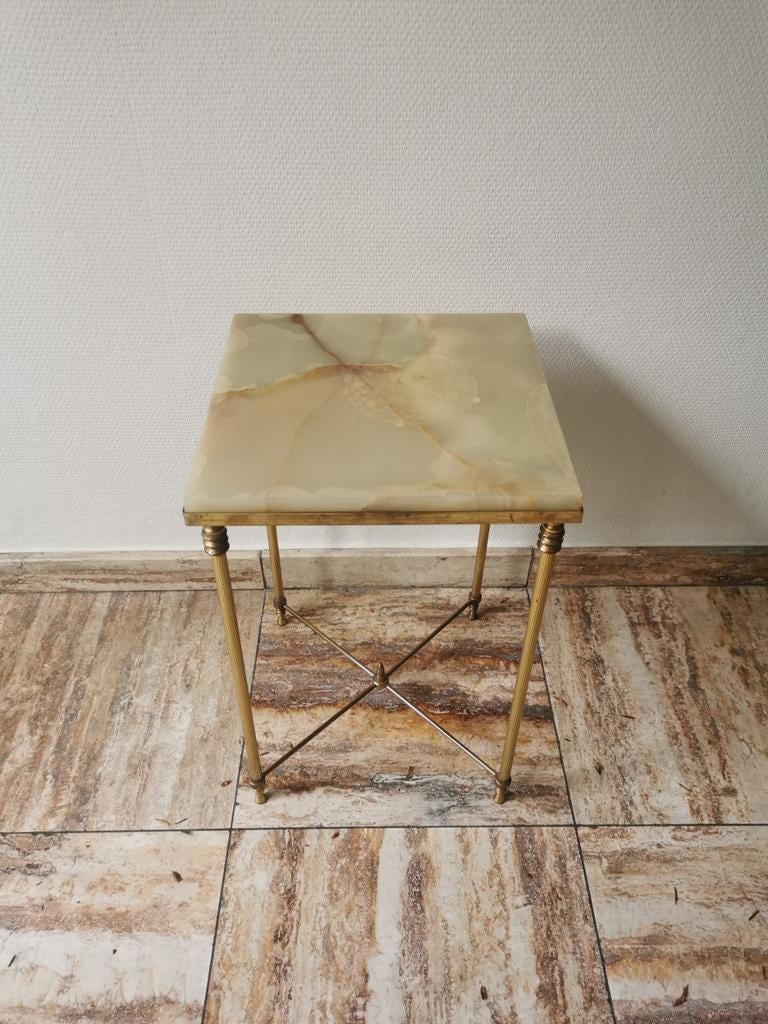 Vintage bijzettafel / plantentafel jaren 50, Antiek en Kunst, Ophalen