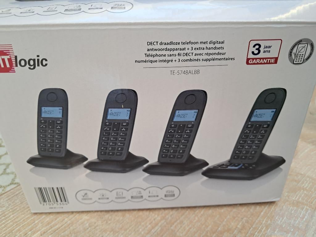 Draatloze telefoon, Ophalen, 4 handsets of meer