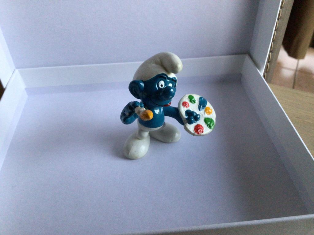 Artiste Schtroumpf Schleich, Enlèvement ou Envoi, Utilisé, Schtroumpf Bricoleur, Poupée, Figurine ou Peluche