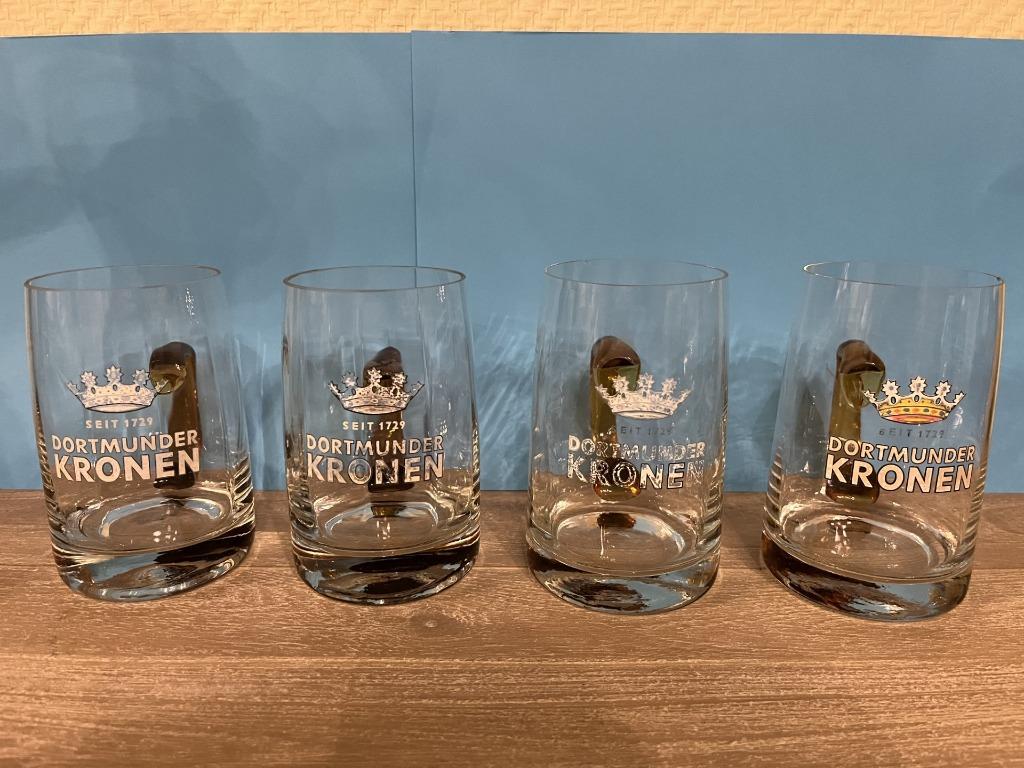 vintage bierglazen, Ophalen, Gebruikt, Bierglas