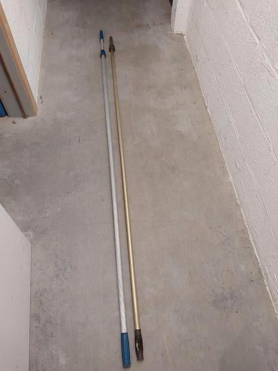 Manche télescopique, 390 cm, 2 pièces, Jardin & Terrasse, Enlèvement, Utilisé
