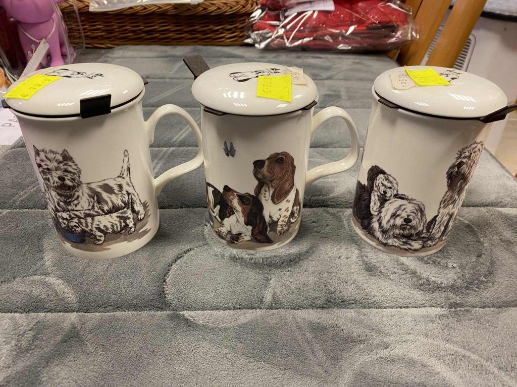 Set van 3 collector item theekopjes aan outlet., Ophalen of Verzenden, Nieuw