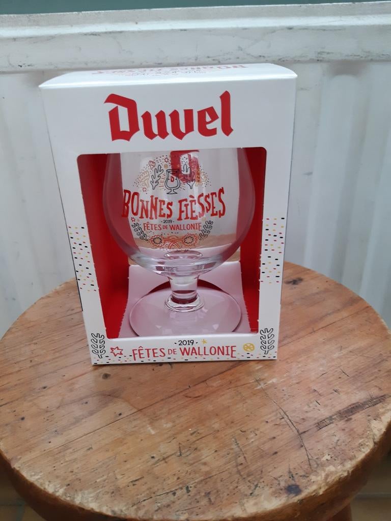 Verre à bierre duvel fêtes de Wallonie 2019 neuf, Collections, Enlèvement, Duvel