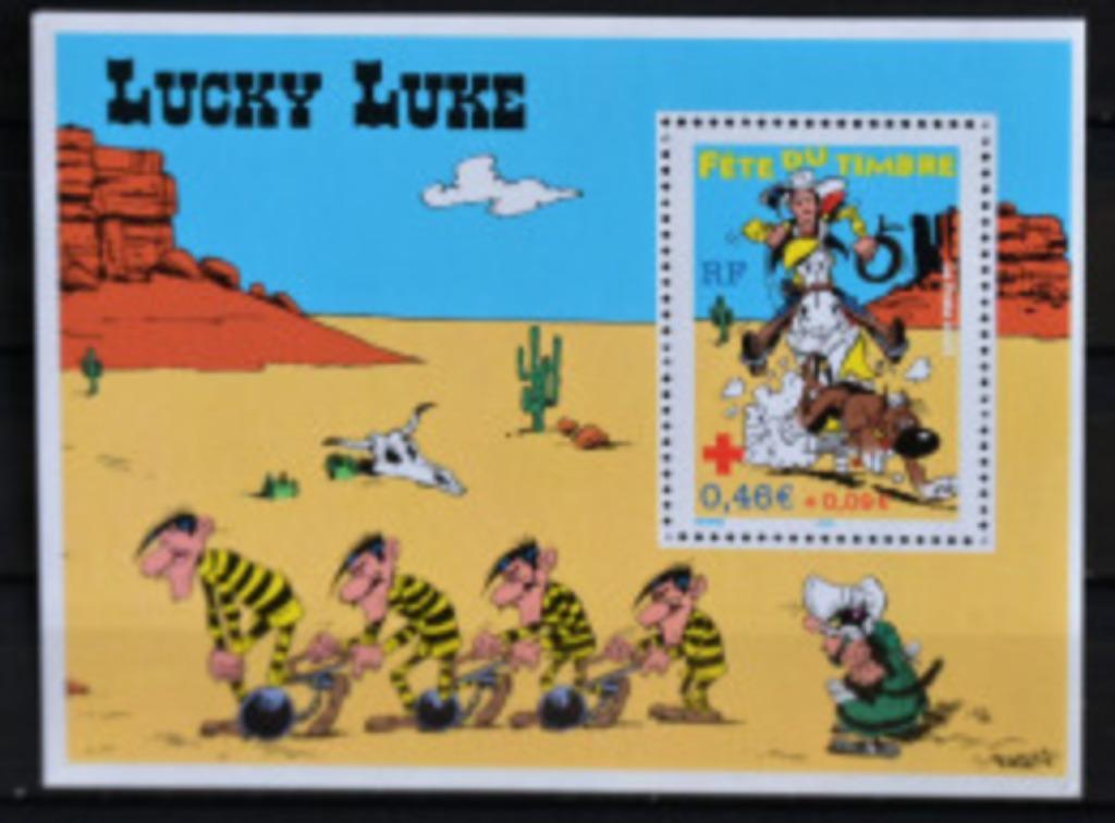 Lucky Luke Fête du timbre Bloc France, Postzegels en Munten, Verzenden, Postfris