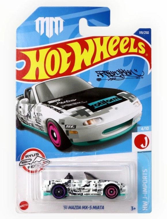 Hot Wheels - HW J-Imports - '91 Mazda MX-5 Miata - 1:64, Hobby & Loisirs créatifs, Voitures miniatures | Échelles Autre, Neuf