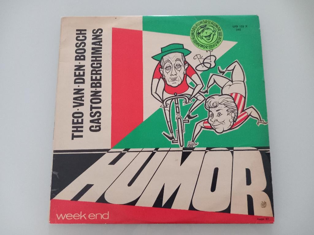 Vinyl LP Humor Gaston Berghmans Theo Van Den Bosch Komedie, Ophalen of Verzenden, 12 inch