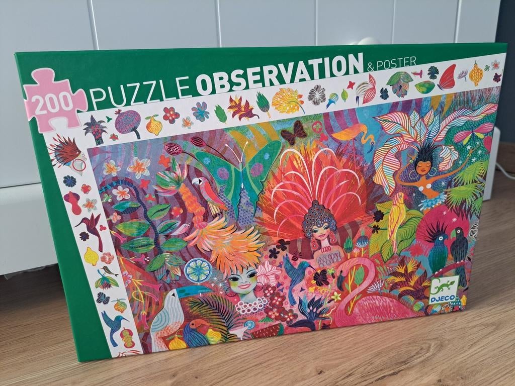 Puzzle 200 pièces Djeco état neuf., Enlèvement, Comme neuf, Puzzle
