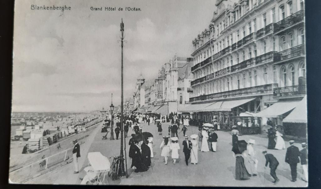 Carte postale BLANKENBERGE la digue ZEEDIJK hotel de l'Ocean, Enlèvement ou Envoi