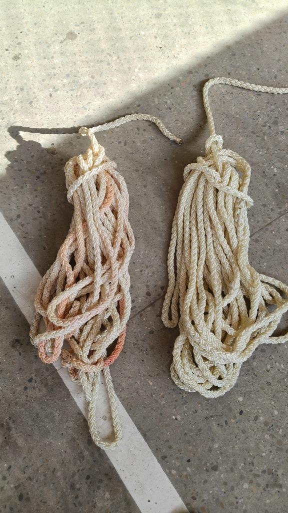 dubbel gevlochten nylon touw met oog, Watersport en Boten, Accessoires en Onderhoud, Ophalen, Zo goed als nieuw, Overige typen
