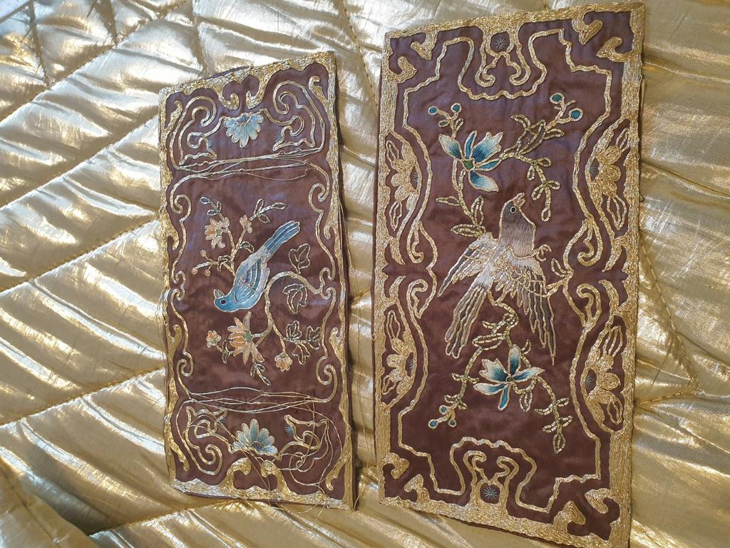 2 sous-verres chinois authentiques avec code, Enlèvement ou Envoi
