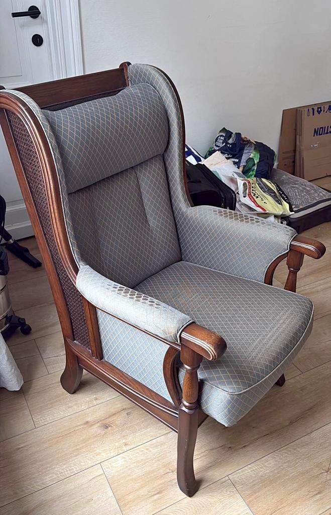 Fauteuil Voltaire Élégant et Propre, Ophalen, Gebruikt, Hout