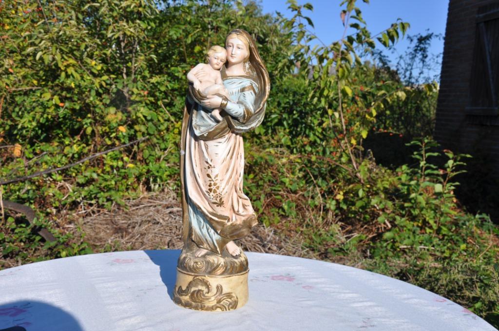 §  vierge a l'enfant en biscuit numero1052, Enlèvement ou Envoi