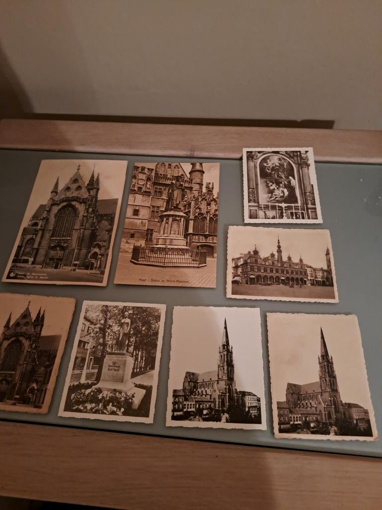Aalst - 2 zichtkaarten + 6 Snaps, Verzamelen, Ophalen of Verzenden, 1960 tot 1980, Ongelopen, Oost-Vlaanderen