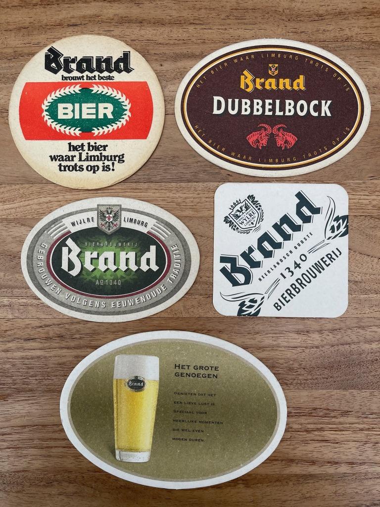 Bierviltjes - BRAND BIER 6, Verzamelen, Biermerken, Ophalen, Gebruikt, Viltje(s), Brand