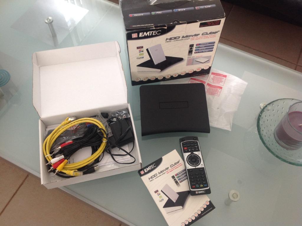 Lecteur multimédia EMTEC P800 avec tous les accessoires, TV, Hi-fi & Vidéo, Enlèvement ou Envoi