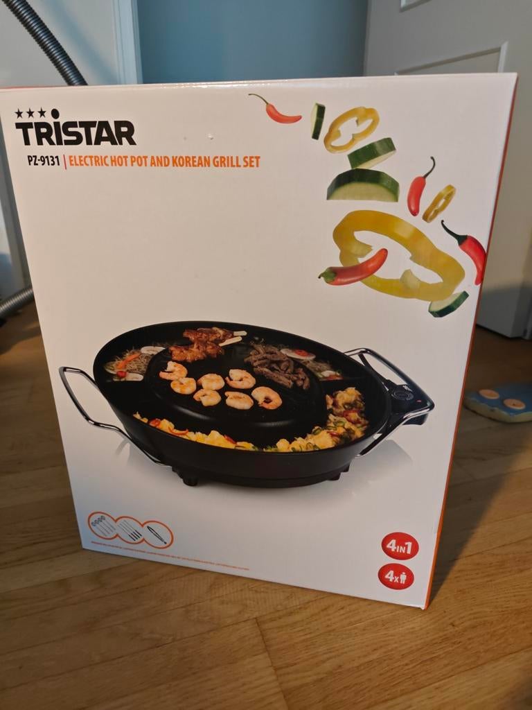 Tristar PZ-9131 - gril coréen/fondue chinoise, Enlèvement, Neuf, Gril de table
