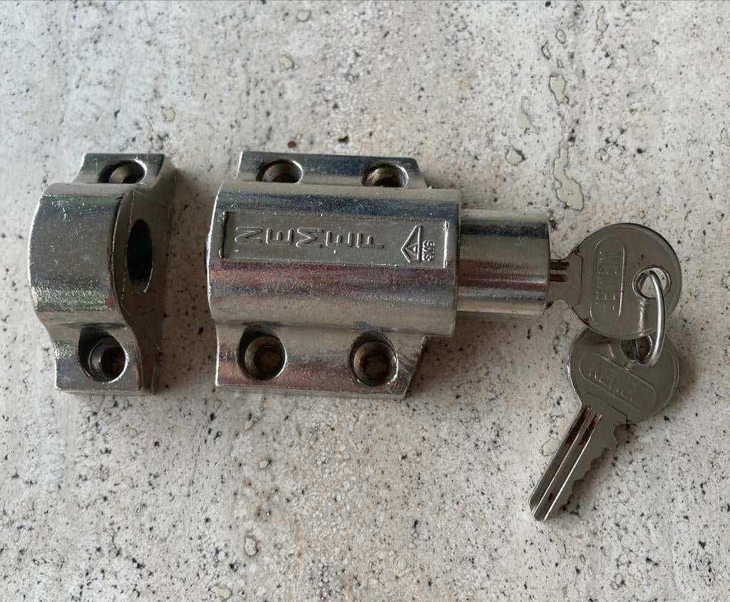 Verrou de porte NEMEF chrome lourd, Bricolage & Construction, Enlèvement ou Envoi, Comme neuf, Chrome