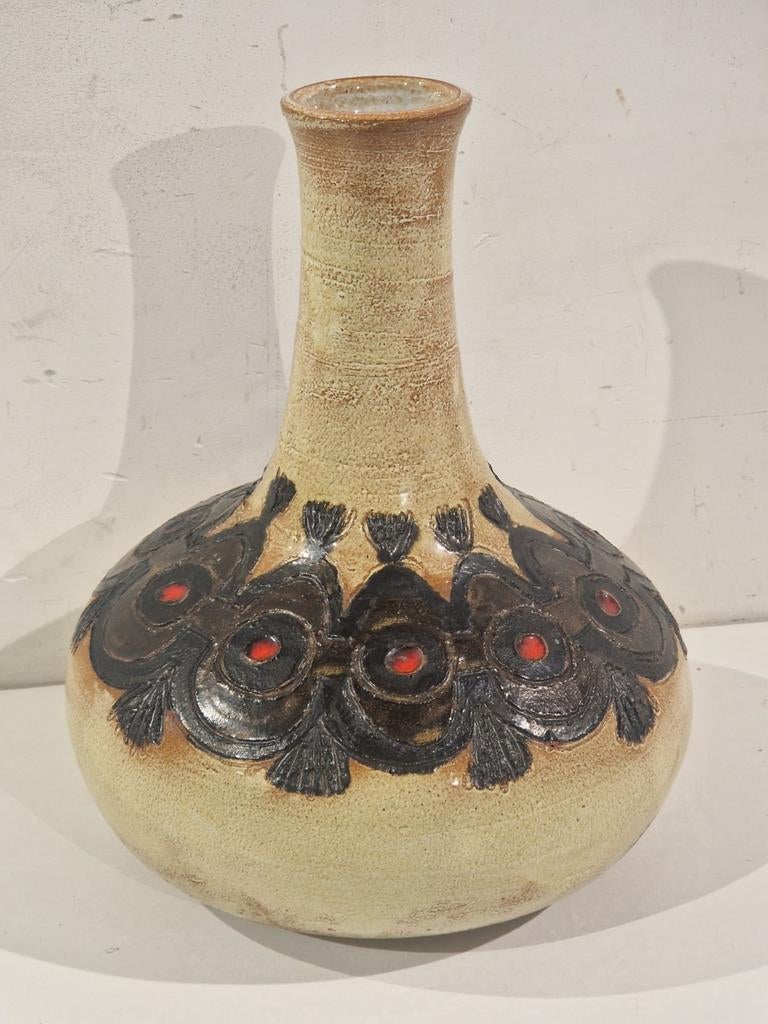 Brutalist vaas , Perignem . Elisabeth Vandeweghe,  amphora, Antiquités & Art, Antiquités | Vases, Enlèvement ou Envoi