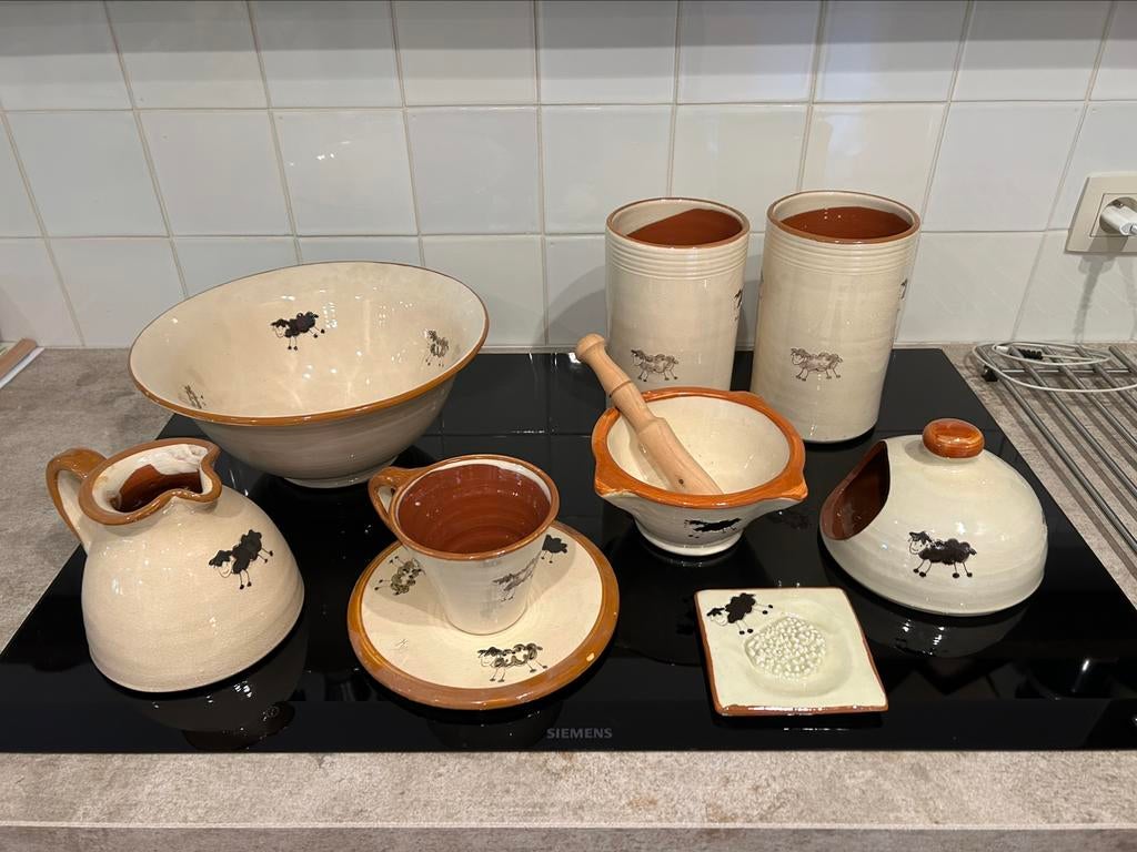 Lot keramiek keukenaccecoires, Huis en Inrichting, Keuken | Potten en Pannen, Ophalen, Zo goed als nieuw