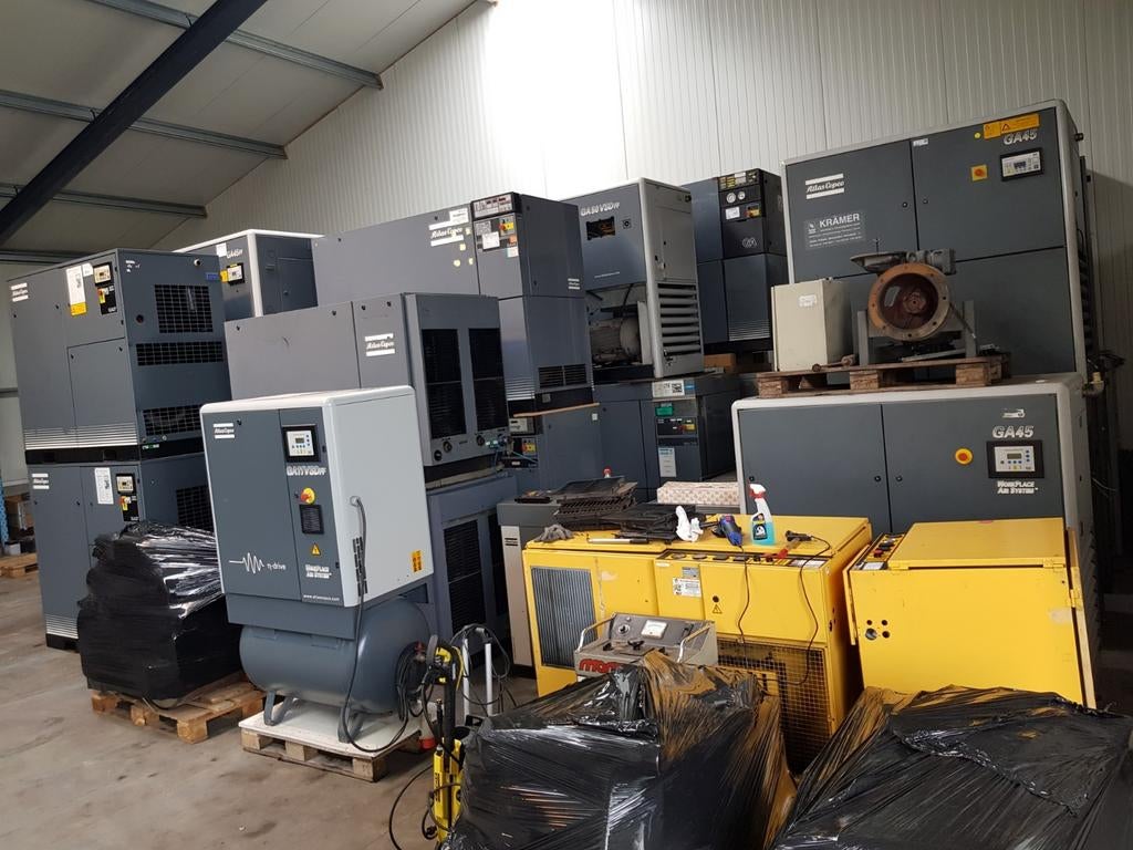 te koop gevraag , atlas copco en kaeser compressoren, Doe-het-zelf en Bouw, Compressors, Ophalen of Verzenden