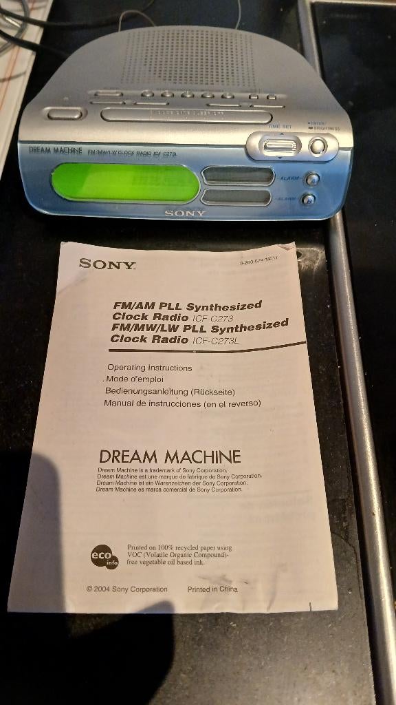 radio reveil sony digital, Enlèvement ou Envoi, Comme neuf, Radio