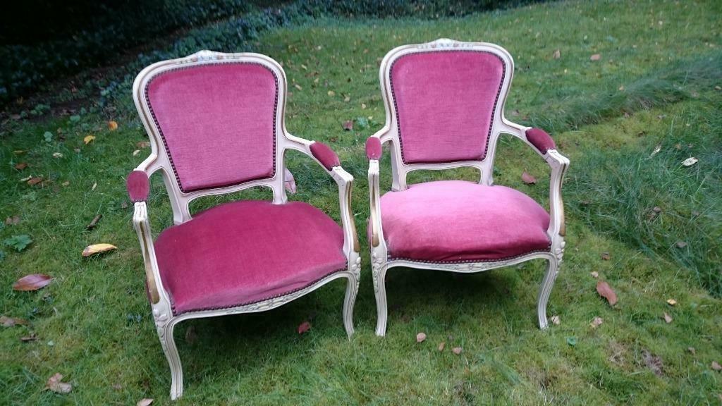 fauteuil louis xv, Maison & Meubles, Enlèvement ou Envoi, Comme neuf, Bois