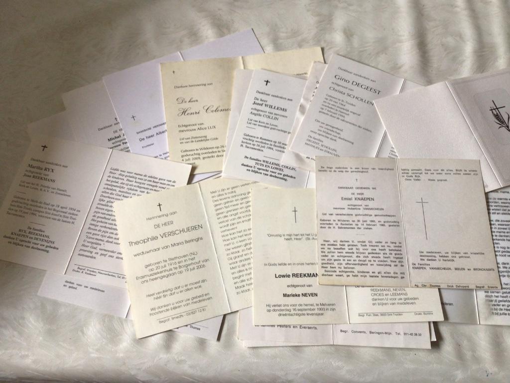 Lot bidprentjes, Verzamelen, Bidprentjes en Rouwkaarten, Ophalen of Verzenden