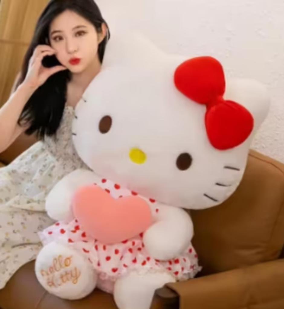 Hello Kitty mega grote knuffel met hart (60cm), Kinderen en Baby's, Speelgoed | Knuffels en Pluche, Ophalen of Verzenden, Nieuw