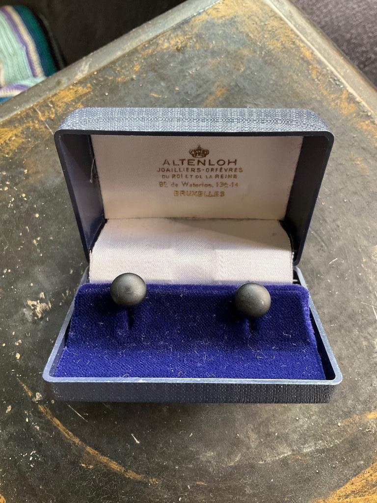 Boucles d'oreilles antiques avec git, Enlèvement ou Envoi, Argent, Boucles d'oreilles