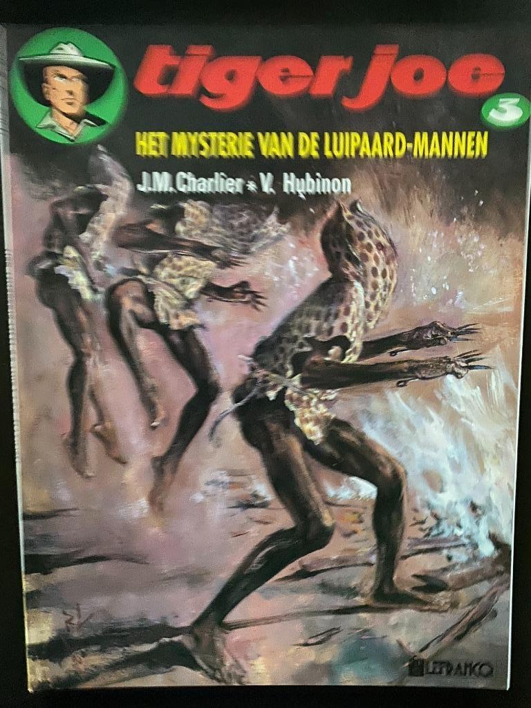 TIGER JOE -  Het mysterie van de luipaard-mannen, Boeken, Gelezen, Eén stripboek, Ophalen of Verzenden, Victor Hubinon