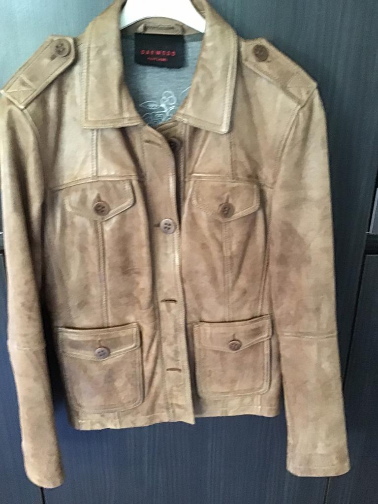 Lederen jas mt M/L oakwood nieuw, Envoi, Neuf