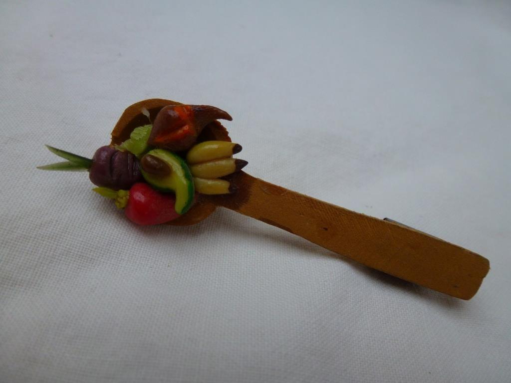 cuillère aimantée à légumes en bois, Enlèvement ou Envoi, Utilisé, Ustensile