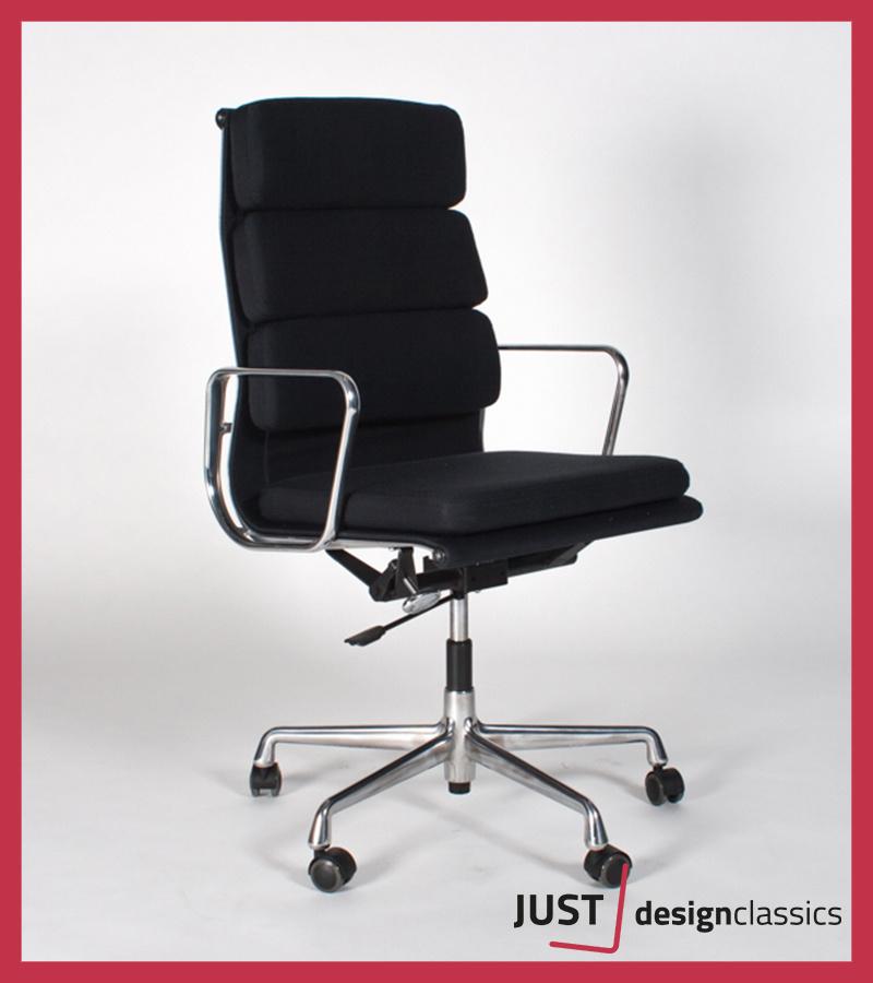 Eames Vitra ea 219 Zwart Stof Gepolijst (voorraad:2), Ophalen, Gebruikt, Zwart, Bureaustoel