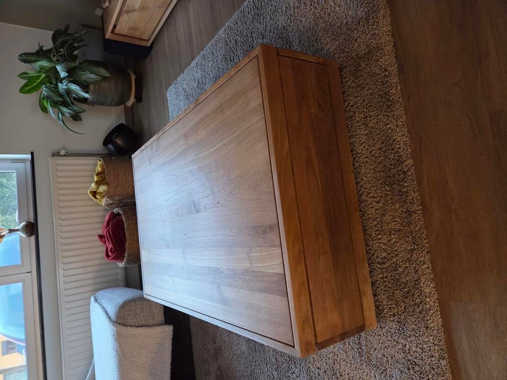 Salontafel Ethnicraft, kleur Sand, 2 druklades, Ophalen, Zo goed als nieuw