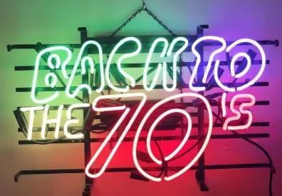 Back to the 70's 80's 50's neon en veel andere USA neons, Ophalen of Verzenden, Nieuw, Lichtbak of (neon) lamp