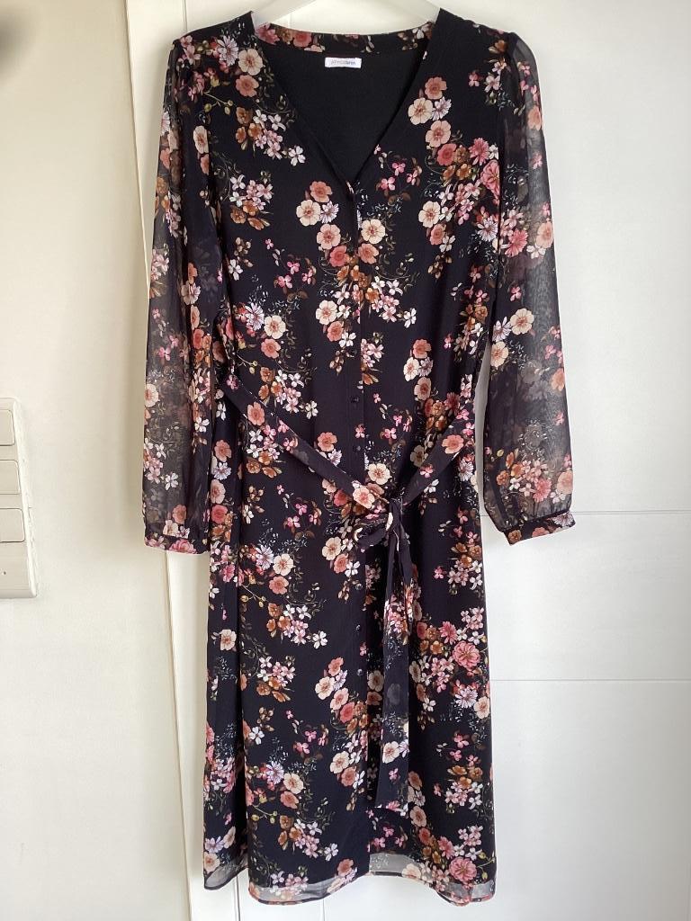 Jurk Atmos 44, Kleding | Dames, Jurken, Zwart, Maat 42/44 (L), Ophalen of Verzenden, Zo goed als nieuw