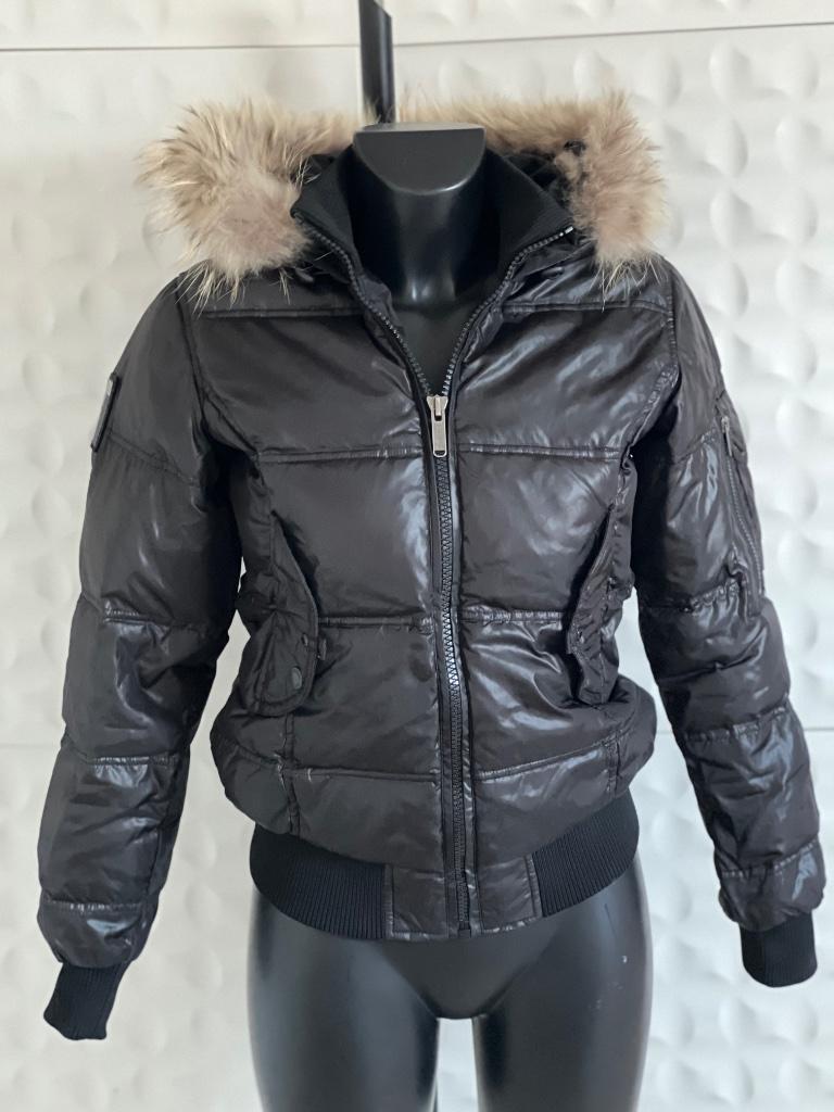 Doudoune Bomboogie noir avec fourrure : Taille S, Enlèvement ou Envoi, Comme neuf, Noir