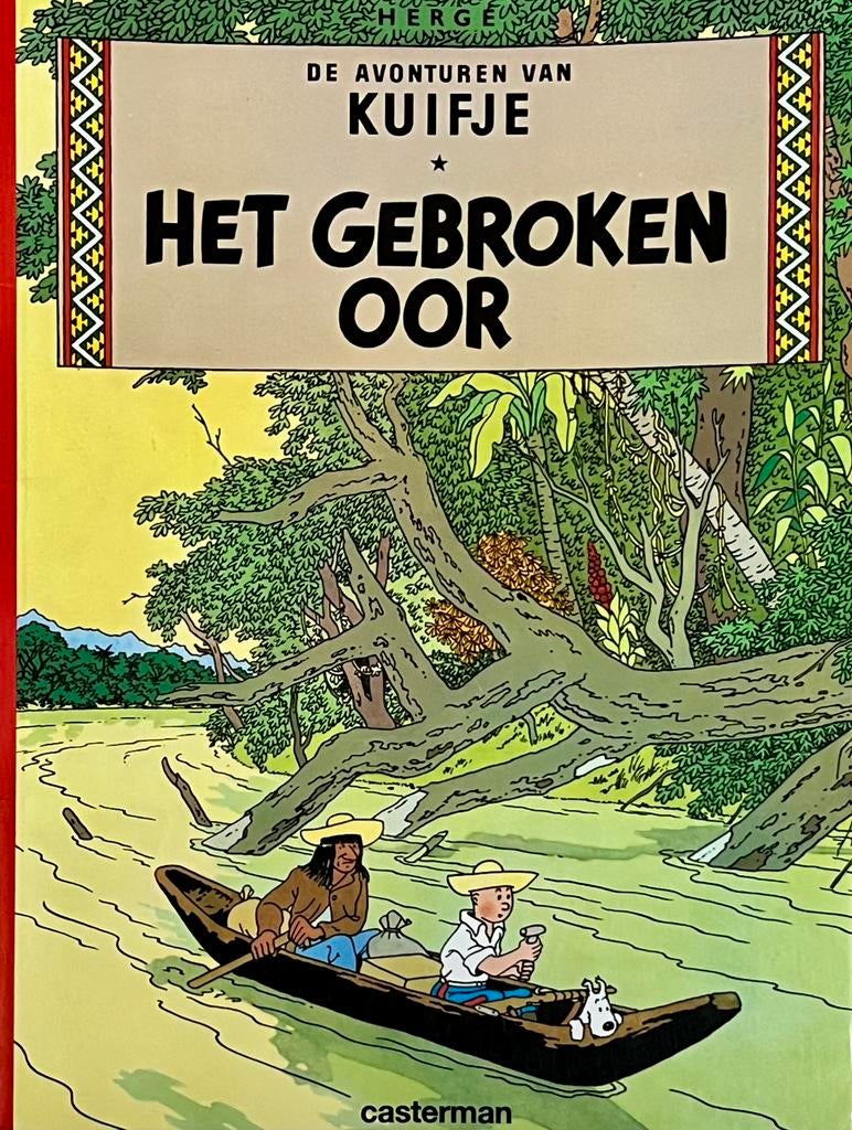 Kuifje - Hergé - Het gebroken oor - Goede staat, Boeken, Stripverhalen, Eén stripboek, Ophalen of Verzenden, Gelezen, Hergé