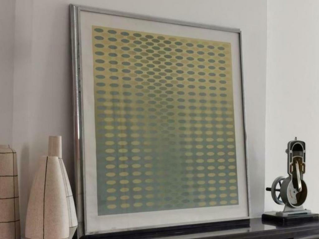 Sérigraphie Op Art (art optique), Enlèvement