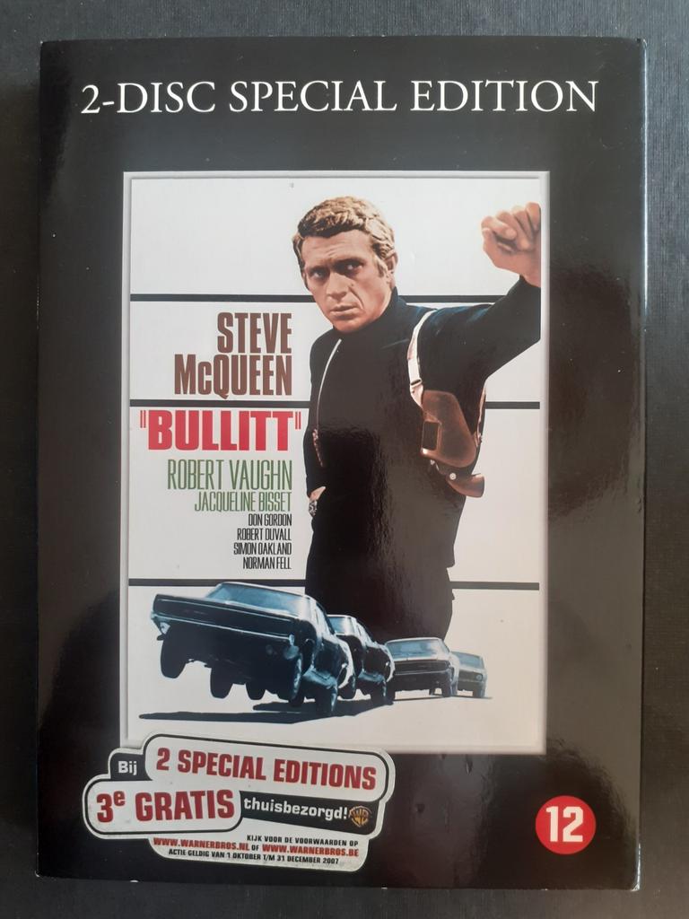 Bullitt (1968) Steve McQueen, Jacueline Bisset, Comme neuf, 1960 à 1980, À partir de 12 ans, Action et Aventure