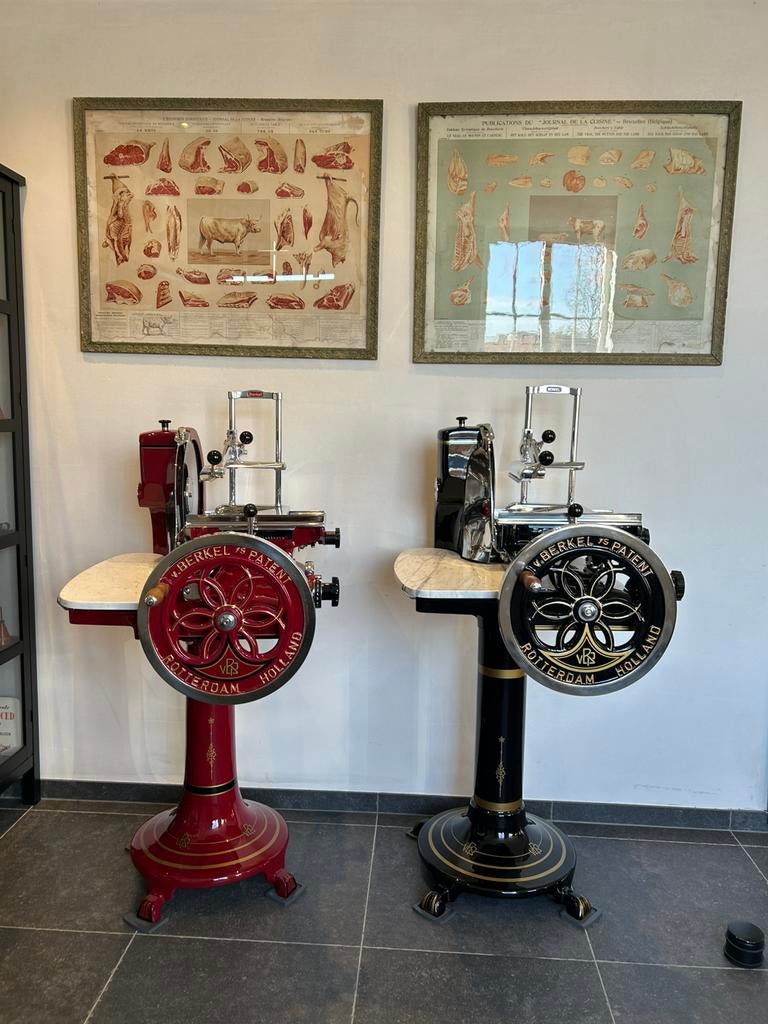 Prachtige oude snijmachine berkel  gerestaureerd slagerij, Antiquités & Art, Enlèvement